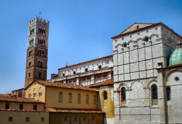 Duomo di Lucca and it was hot hot hot