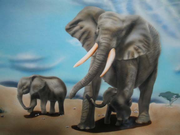 Elephant and Babies