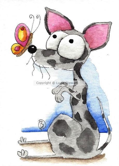 Black chihuahua with butterfly