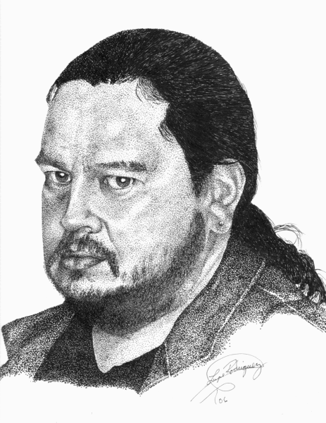 Self portrait 'The mad artist pose'
