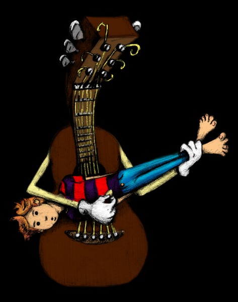 Pickin and a Grinin in the dark