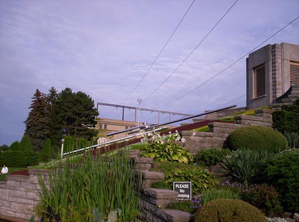 Side View of Floral Clock