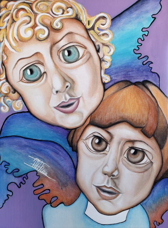 Portrait with the guardian angel