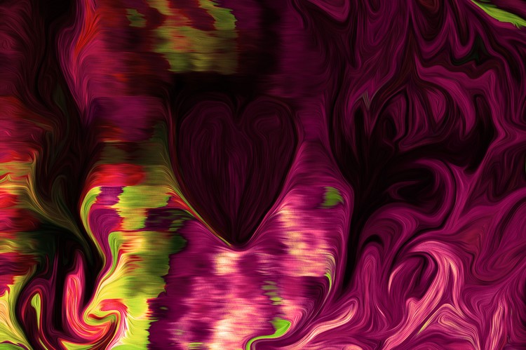 Painted Love Burgundy