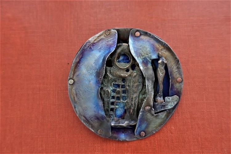 Necklaces Titanium  Bronze silver Mirek Gomolka Art 