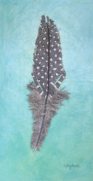 guinea fowl feather