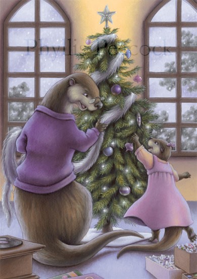Christmas Otters