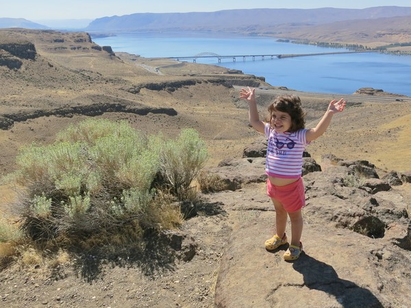 Shira climbed the Wild Horse Monument