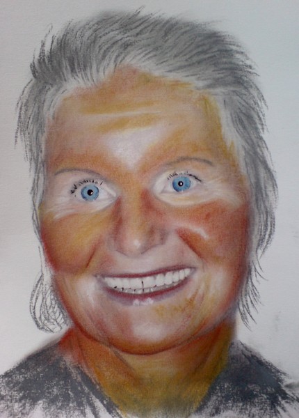 pastel,portrait,lady,face
