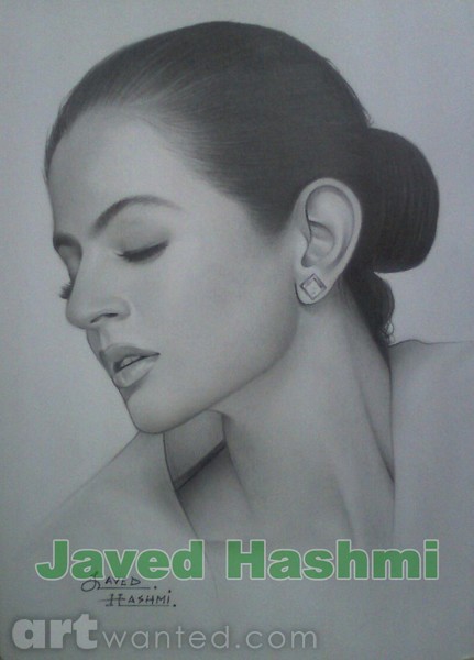 Amisha Patel Pencil Portrait