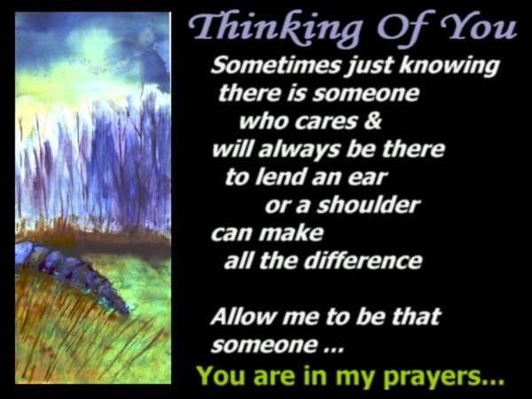 Thinking Of You Greeting/Storm Warning Watercolor
