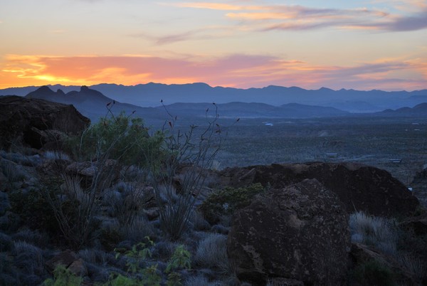 Sunset in Study Butte