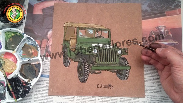 Willys MB jeep illustration (1)