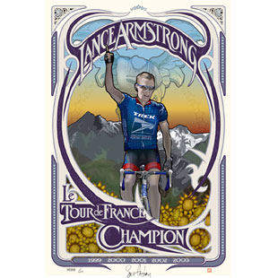 Lance Armstrong Tour de France Commemorative Illus