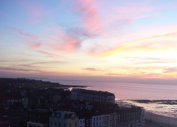 Purple Water Sunset