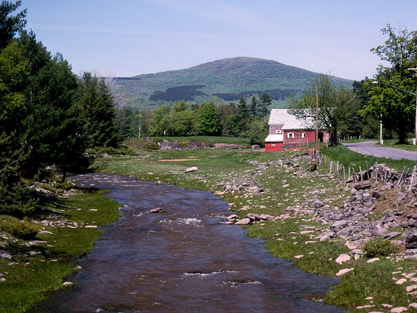 Catskill Mountain Stream and Farm (by Gail)