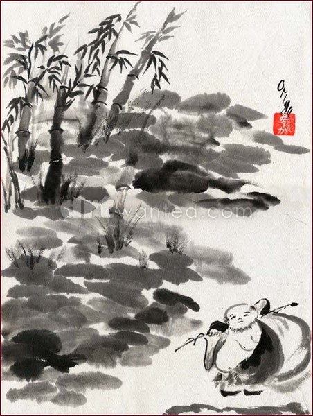 Hotei, the God of good luck.