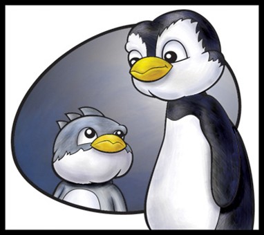 Penguin sketch