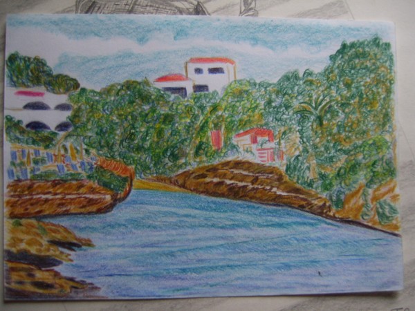 Greek Beach Scene