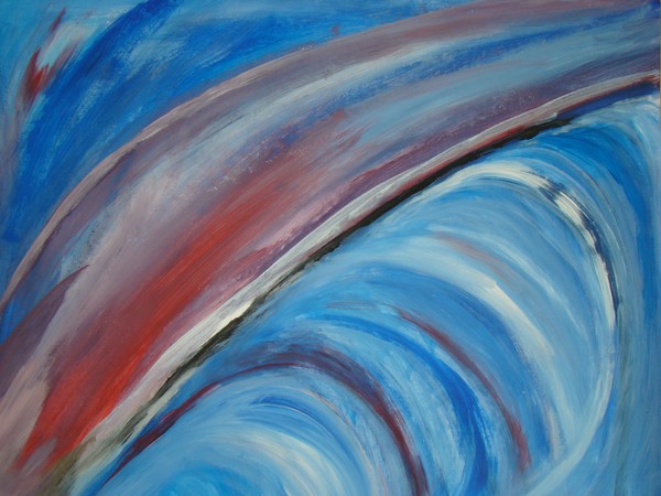 Blue and purple waves