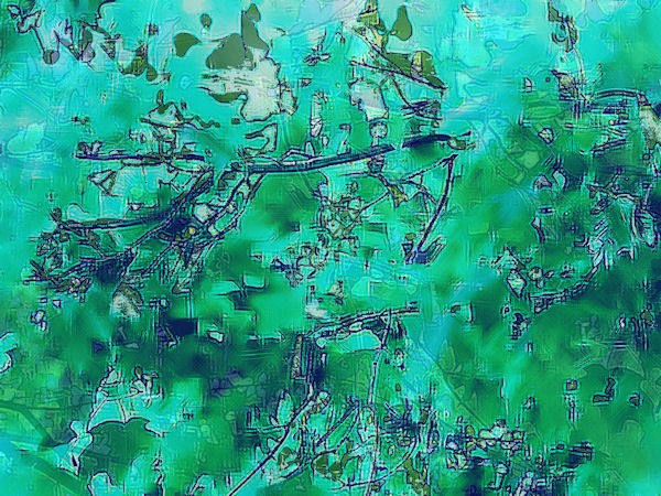 Abstract Blue and Green