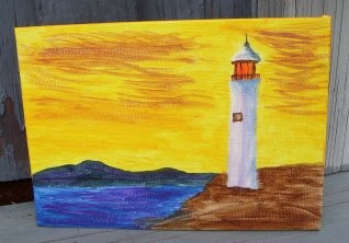 sunset lighthouse