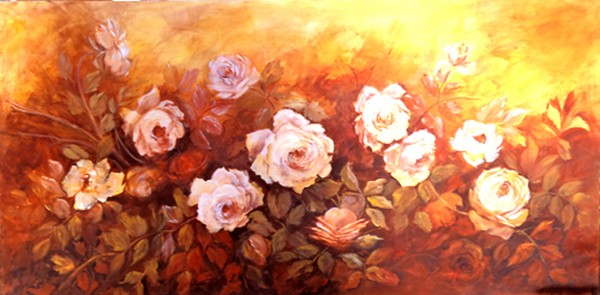Yellow Roses with Sepia 