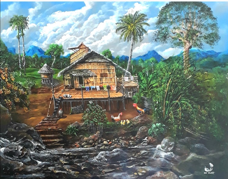Bamboo house country home