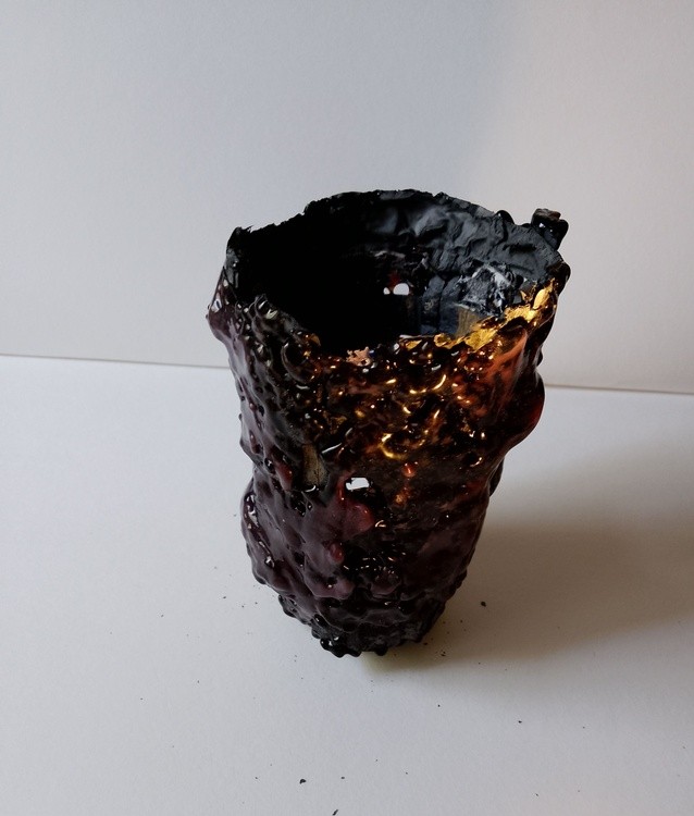 2nd attempt Copper & Glass paste Goblet