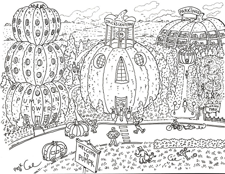 JACK'S LANTERNS IN PUMPK VILLAGE