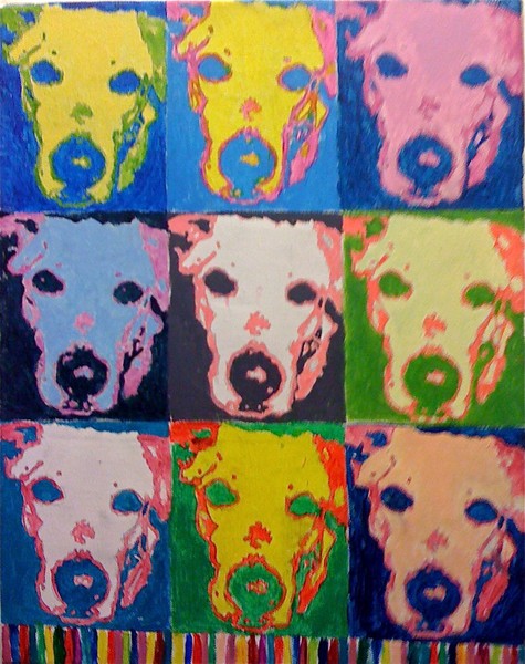 Andy Warhol of my Dog
