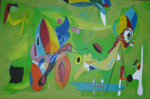 Antroprofago: Original Acrylic Abstract Painting