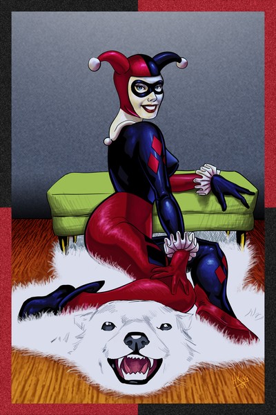 Harley Quinn Lounging