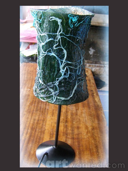 paper mache lamp