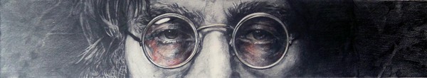 John's pink glasses
