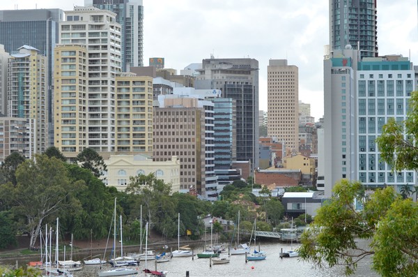 Brisbane city from Kangaroo Point
