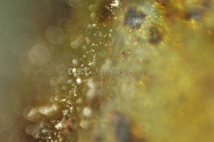 inside glass dirty bottle