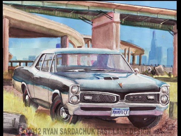 1967 Pontiac GTO Under Chicago Freeway Off Ramps