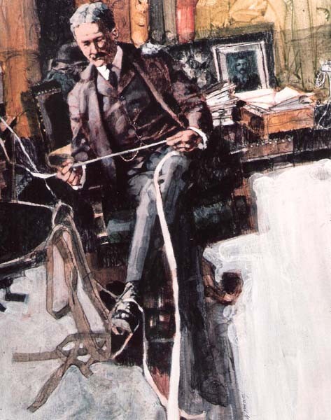 Old time stockbroker