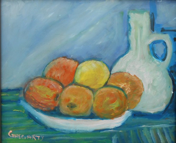 Apples and Jug 14cm x 10cm Oils €70