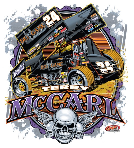 TERRY MCCARL SPRINT CAR BACK