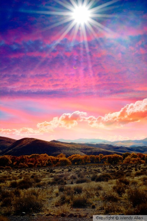 Desert Sun at Dusk