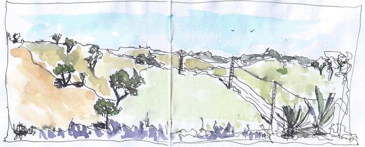 view from our house in Vale Figueira, São Bartolomeu de Messines