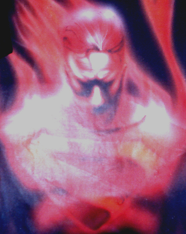 superman on flame