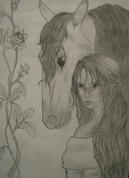 Girl and horse