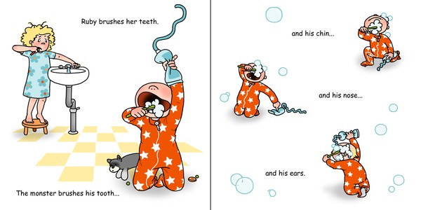 Ruby's Little Monster- Brushing Tooth