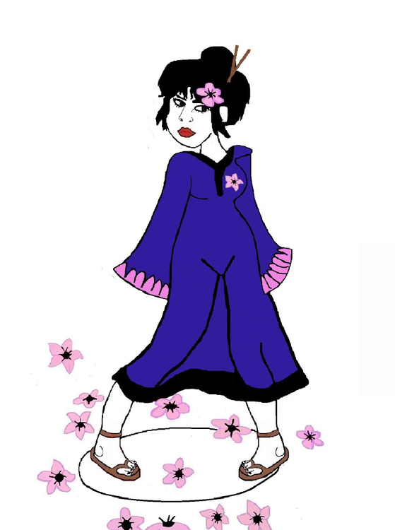 japanese  TOSHIKO cherry blossoms flowers