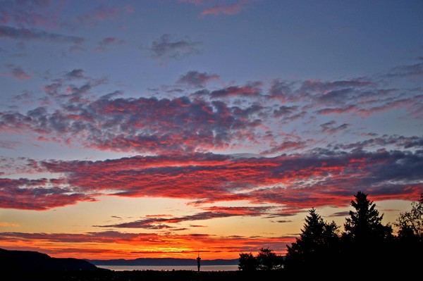 August sunset in Trondheim
