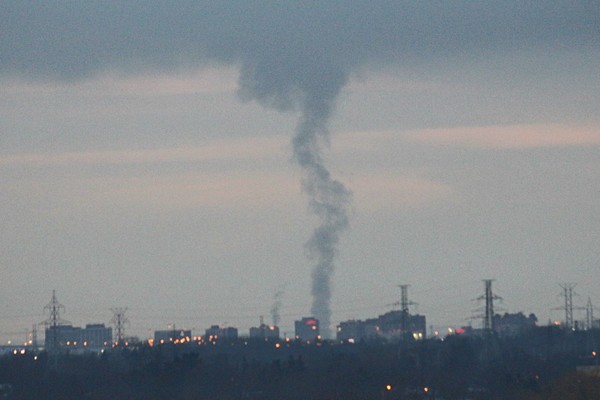 Funnel cloud in North Toronto