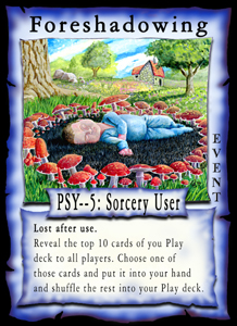 Amber Card Game, Event Sample